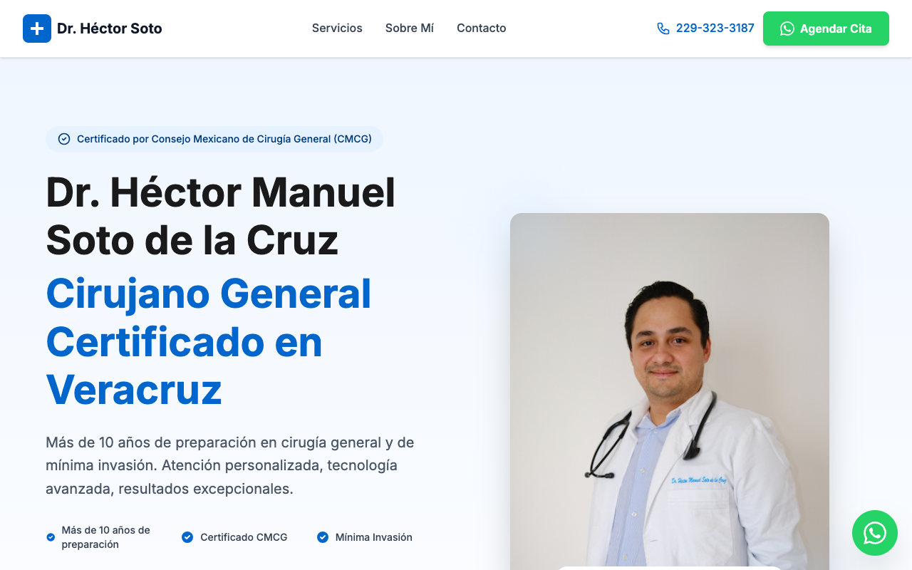 Sitio web de Cirujano