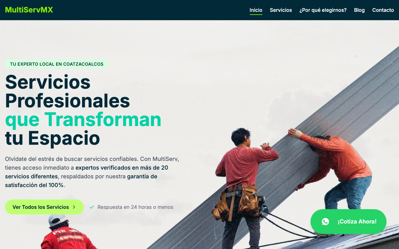 Sitio web de Multiservicios